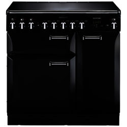 Rangemaster Leckford 90cm Electric Induction Range Cooker Black/Chrome